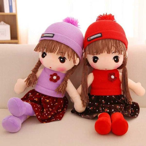45CM Stuffed Plush Toy Girls Kids Birthday Gift Stuffed Girl Doll Plush Wedding Rag Doll Cute RagDoll Toy for Girl Boy GiftXJ241204