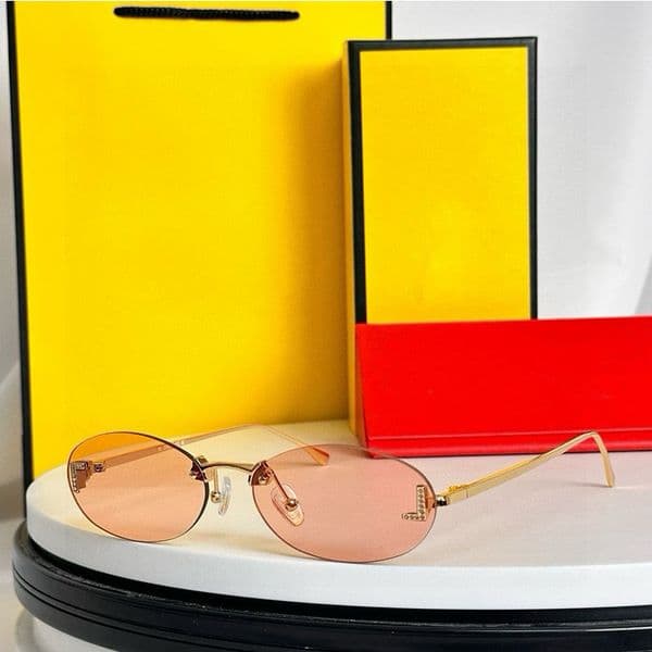 Classics Designer Oval Sunglasses Retro Dark Brown Lenses High Quality Glasses 4075U Elegant And High End Style For Men Women Popular Eyewear