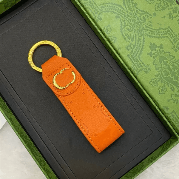Designer Keychain Classic Fashion Men Women purse Keychain luxury High Quality Leather Bag Lanyard Gold Plated Keychain Car Keychain