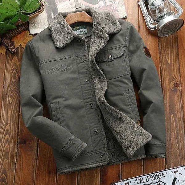 Thick Down Jacket Top Thick Casual Cotton-padded Men Clothing Mens Cotton Winter Clothes Lapel Warmth Youth Thick Down Jackets W241218 W241218