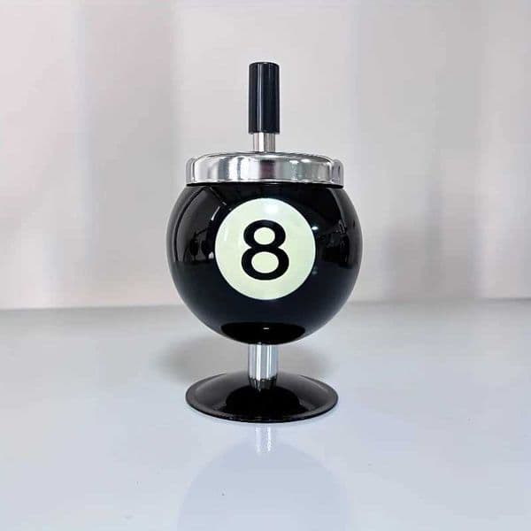 Creative Ashtray Metal Billiards Spherical Ashtray Office Desktop Decoration Valentines Day Gift W241220