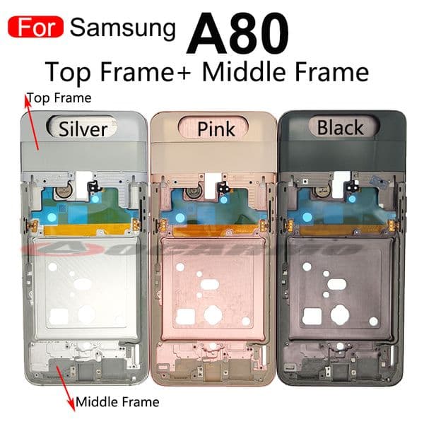 For Samsung Galaxy 2025 A80 805F Middle Frame Top Frame Front Panel Bezel Housing Bezel Replacement Repair Parts