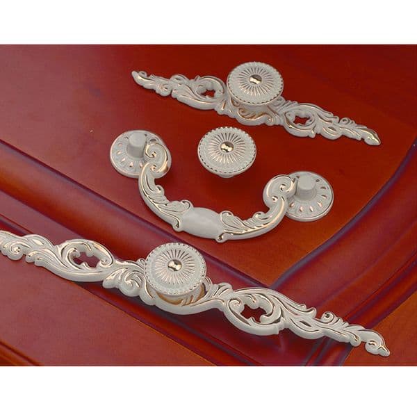 European pull handles Shabby Chic Dresser Drawer Knob White Silver Rustic Kitchen Cabinet Handle Door Handle furniture hardware