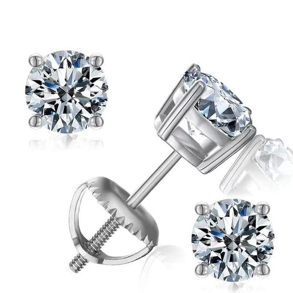 pass dia tester VVS1 moissanite designer for women men making of sterling sier stud earrings screw back earring jewelry woman valentines day gift