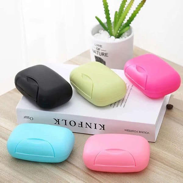 Travel Case Portable Dish Box Container Soap Holder Waterproof Leakproof Shower Bathroom Outdoor Hiking Camping Gym Business Trip Hy0406