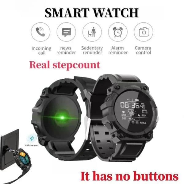 Real Stepcount Multi Function Step Connected Smart Watch For Men And Women Suitable For IOS And Android