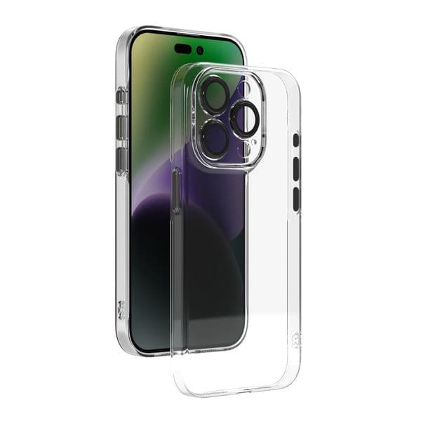 Eeagle Eyes Ultra Thin and Clear Hard PC Phone Cases for iPhone 15 14 13 Pro Max with Sensitive Metal Buttons Keys Camera Protectors