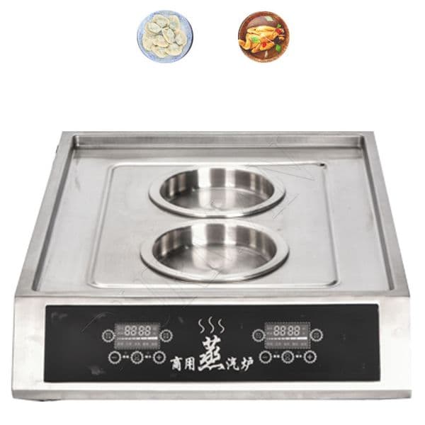 One Holes Steamer Steaming Buns Machine Stainless Steel Desktop Electric Boiler Vapour Dumpling Baozi Food Furnace