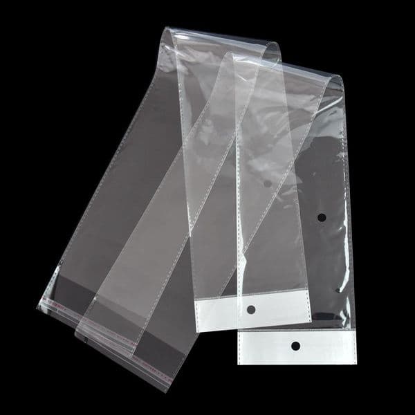 10.5*62cm Transparent Long Plastic OPP Bag For Wig Package Clear Self Adhesive Hairpiece Pack Poly Bag Hair Extension Packaging Pouches LL