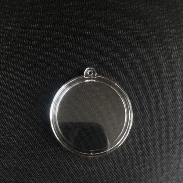 40mm Coin Box Transparent Round Coin Box Capsules Storage Coin Collection Holder Containers J575