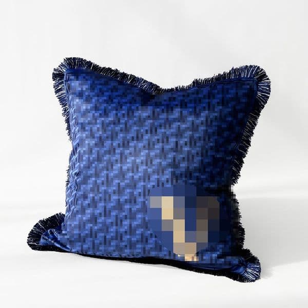 Designer Pillow Gold Series Double sided Printed Pillow Velvet Villa Living Room Model Room Study Room Waist Cushion Sofa Backrest Cushion Decorative Pillow