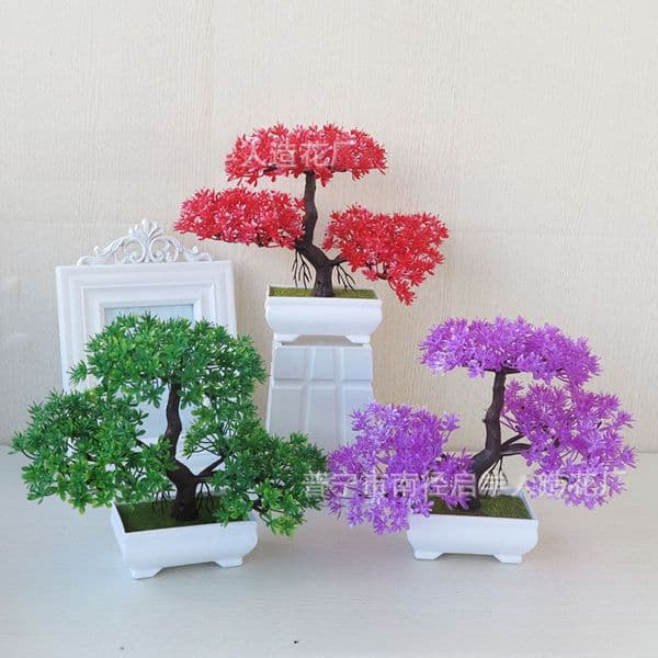 Simulation plant small potted fake flowers simulation green bonsai desktop store decorations office ornaments