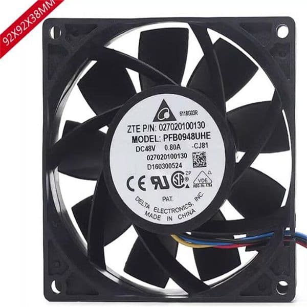 DELTA PFB0948UHE 9238 0.8A 90*90*38mm 48V four wire PWM temperature control speed regulating fan