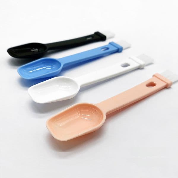 Coffee Bean Grinder Spoon Bean Grinder Cleaning Brush with Scale Plastic Small Brush Mill Small Brush