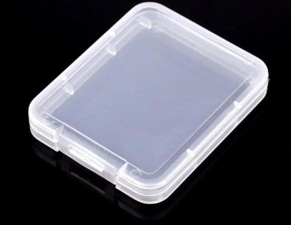 CF Card Plastic Case box Transparent Standard Memory Card Holder MS white box Storage Case for TF micro XD SD card case LL