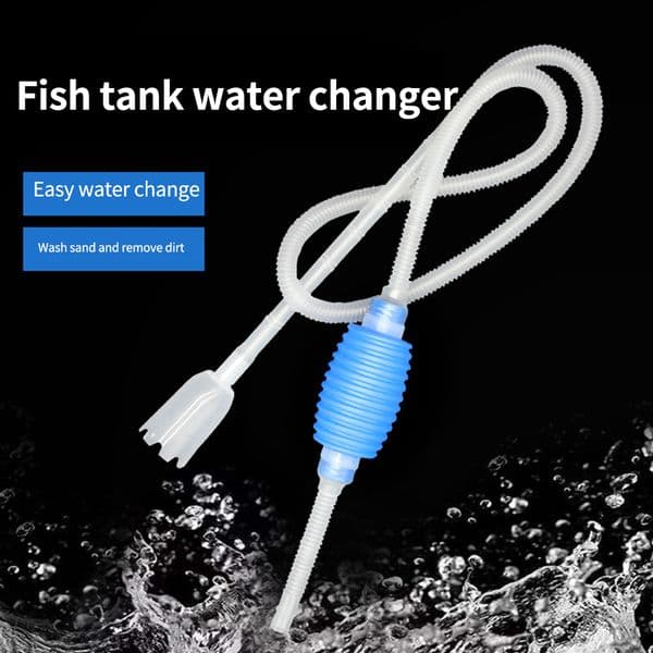 Aquarium Fish Tank Syphon Gravel Water Filter Siphon Pump Manual Cleaner ChangerSafe Vacuum ddmythur