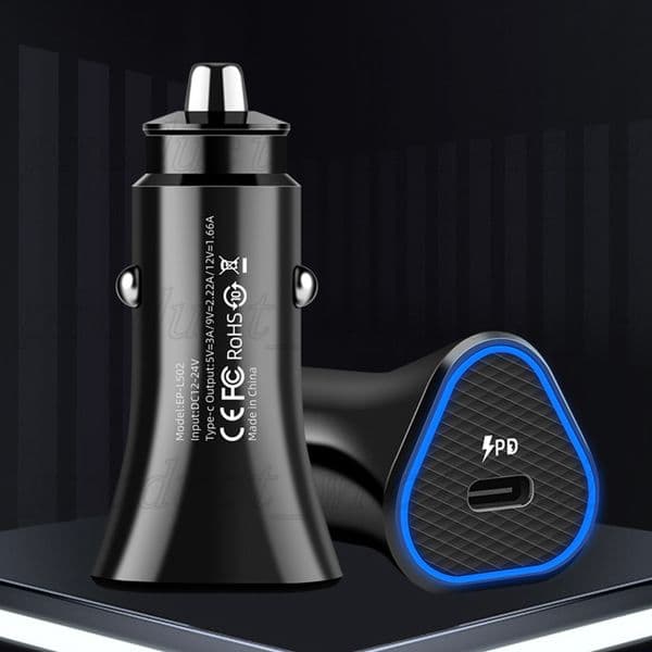 OEM Quality 25W PD Type C Car Charger Fast Chargers charging PortCharger Quick Charge Auto Power Adapter For Samsung S23 S22 S21 S20 Note 10
