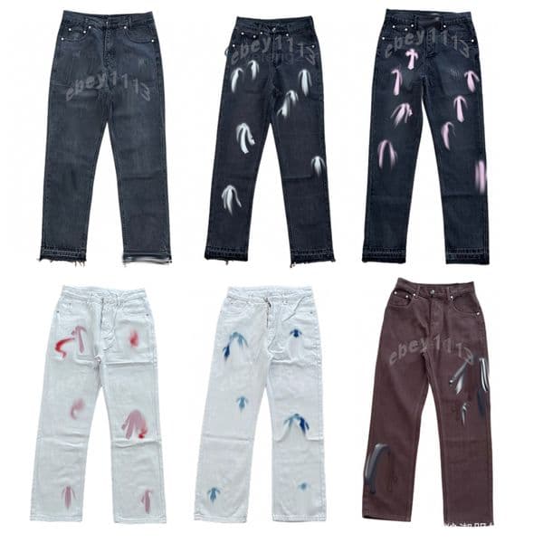 mens jeans vintage jeans cross embroidery patchwork hip hop hot rock revival pants