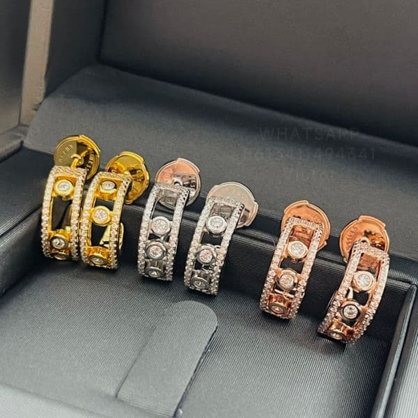 Earrings earring back for woman 925 silver Gold plated 18K diamond highest counter quality fashion European size brand designer with box 001