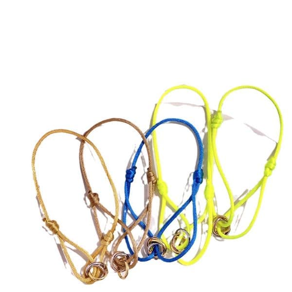 New Stainless Steel Charm Bracelet 3 Metal Buckle Ribbon Lace Up Chain Multi Color Adjustable Size Bracelets For Women Man Unisex Free shipping