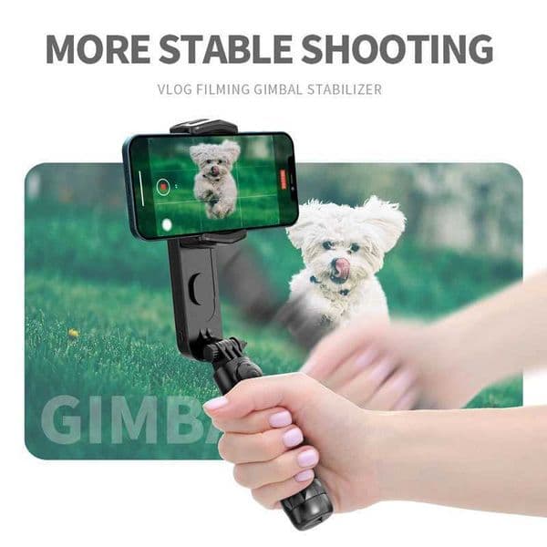 Gimbal Stabilizer Selfie Stick Tripod with Fill Light Wireless Bluetooth for HUAWEI IPhone Cell Phone Smartphone Handheld M240719