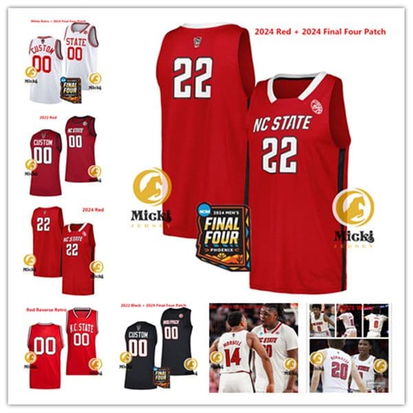 Terrance Arceneaux NC State Wolfpack Basketball Jersey 3 Matt Able 0 Terquavion Smith 1 Jarkel Joiner 44 David Thompson 4 Spud Webb Custom Stitched NC State Jerseys