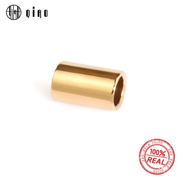 10PCS 14K gold new filled Crimp & End Beads 2025 2mm 1.6mm 14K gold Crimps 14k gold filled End Beads for Jewelry Making Jewelry Findings