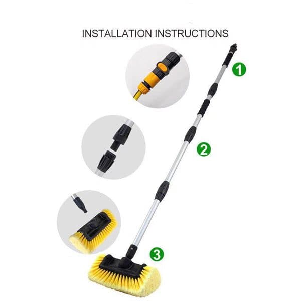 Luxury Designer Decor Car Wash Brush Head Detailing Washing room Vehicles, Boats, Rvs, Atvs, Or Off-Road Autos, Super Soft Bristles For Scra