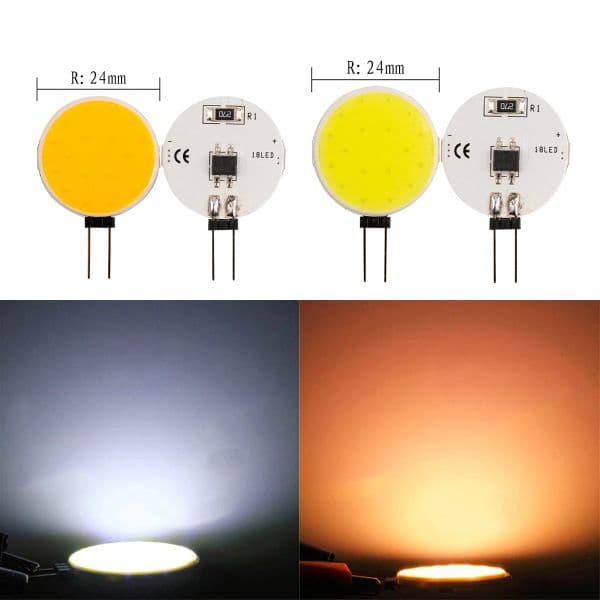 G4 COB LED Bulb DC 12V 1.5W Bi-pin Marine Camper RV Light Lamp 120 Degree Cold Warm White Replace 15W Halogen Lamp