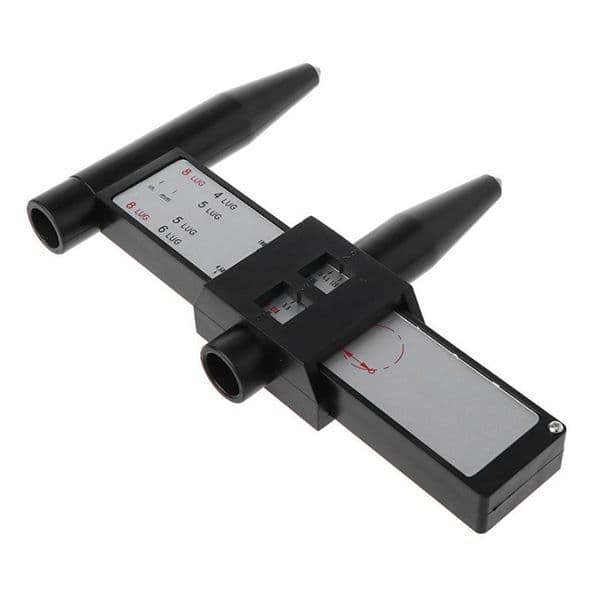 Car PCD Measuring Tool Wheel Rim Bolt Pattern Sliding Measurement Tool Lug Bolt Hub Hole Distance Gauge Meter