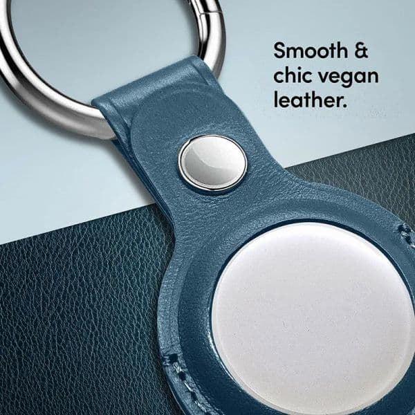 For Apple Airtags Case Leather Keychain Protective For Airtag Tracker Locator Device Anti-lost For airtag air tag Case llavero