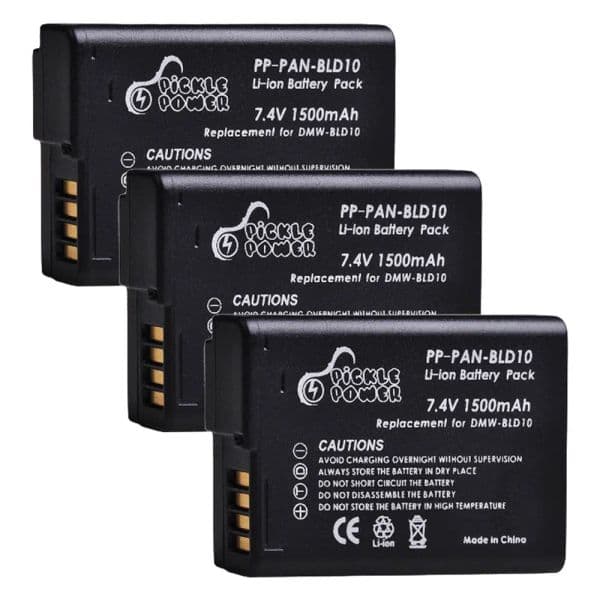 Pickle Power 1500mAh DMW-BLD10 BLD10 BLD10PP Battery for Panasonic DMC GF2GK GF2 G3 GX1 DMC-GF2 camera battery