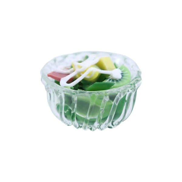 1PC 1:12 Scale Miniature Dollhouse Vegetable Salad Bowl Mini Play Food for Doll House Kitchen Accessories Toy