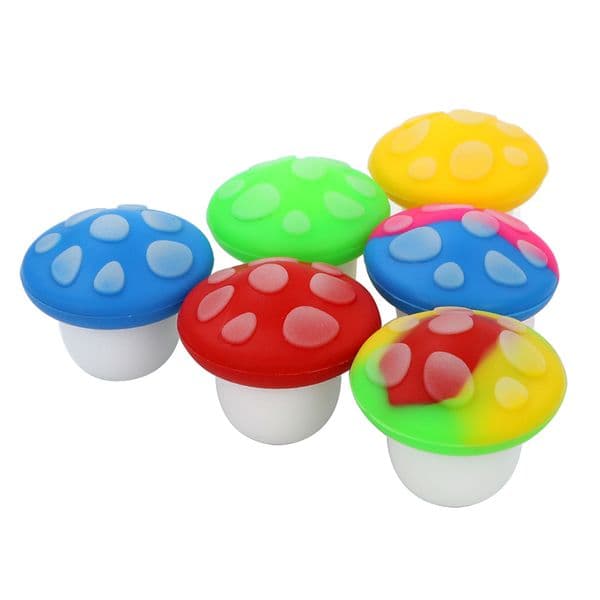 5ML Mushroom Silicone Container Non-stick Jars Case box