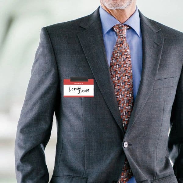 8 Pcs Clothing Labels Magnetic Badge Holder Name Tag Magnets Backing Flexible Tags