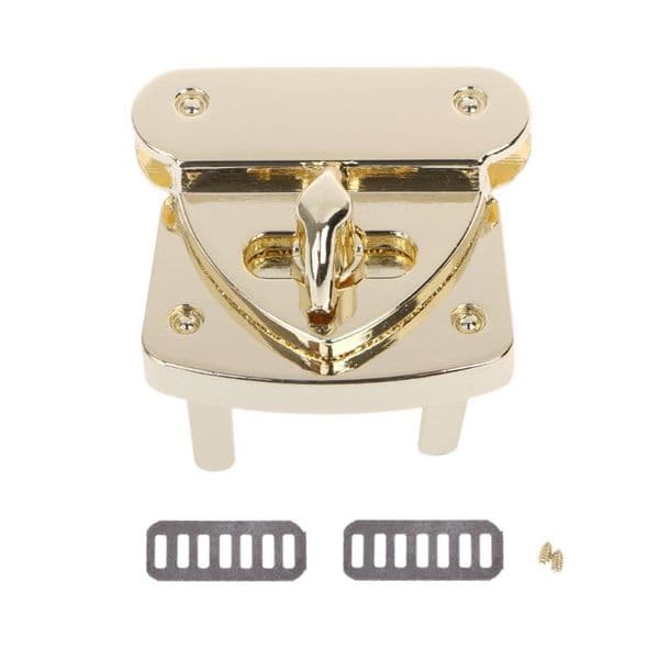 New Metal Clasp Turn Lock Twist Locks DIY Leather Handbag Bag Hardware Accessories