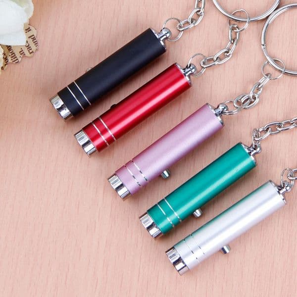 Mini Aluminum UV Flashlight LED Ultra Violet Light Torch Keychain Pocket Pen Light Lamp for Marker Checker Detection