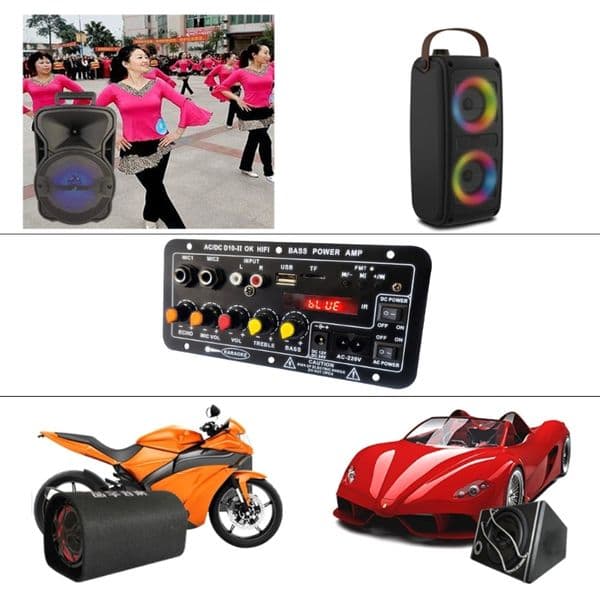 P82F Enjoy Deep and Clears Bass Bluetooth5.0 Amplifier Board for Music Lovers Outdoor