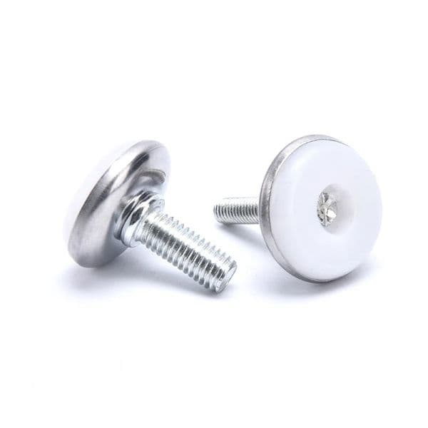 4Pcs Adjustable Steel Furniture Legs Anti-slip Base Table Cabinet Leg Pad Feet Leveler M6 M8 Screw Metal Furniture Foot Level