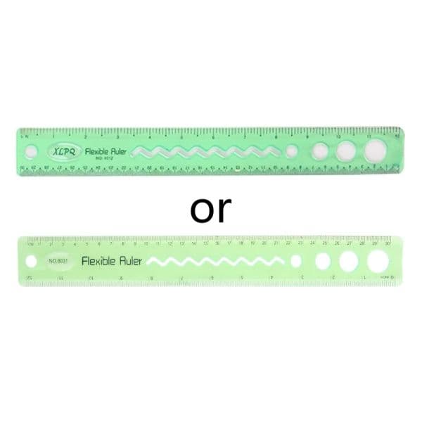 30cm Soft Flexible Ruler Multicolor 2025 Measure Straight new Rulers Office School Suppli