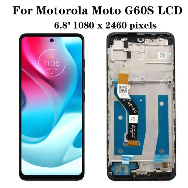 6.8''Original For Motorola Moto G60S LCD XT2133-2 With Frame Touch Panel Screen display Digitizer Assambly For moto G60s LCD