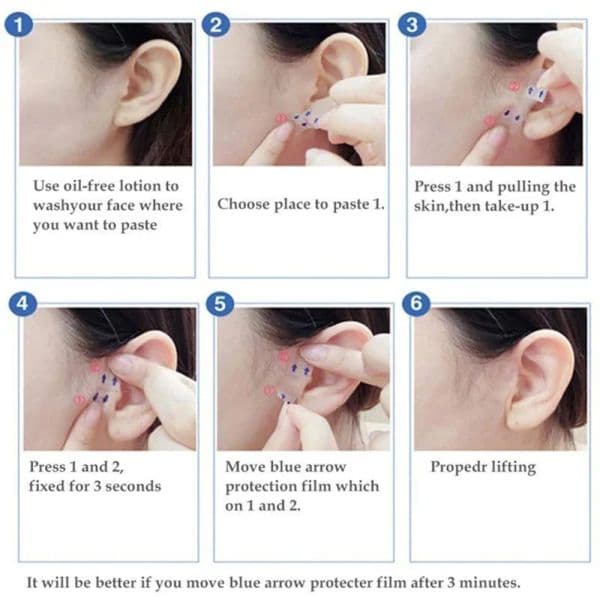 40/80/120PCS Invisible Thin Face Stickers Makeup Adhesive Tape Breathable Face Sticker Lift Tighten Chin Skin Adhesive Tape