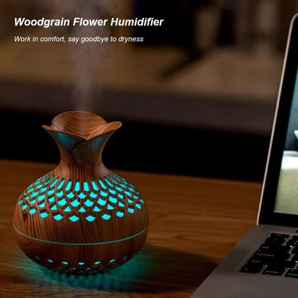 Wood Grain Humidifier ml USB Aroma Diffuser Atomizer Household Hydrating Instrument Desktop 5
