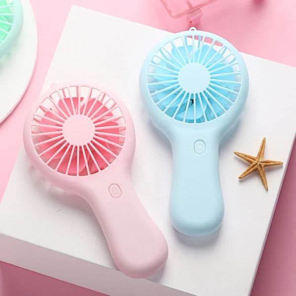 Handheld Usb Mini Fan Portable USB Charging Fan Creative Office Desktop Hand-held Small Fan Catapult Pocket Fan With Base