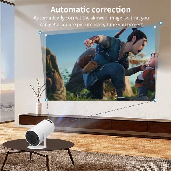Original 2025 HY300 Android Wifi Smart Portable Projector 1280 new 720P Full HD Office Home Theater Video Mini Projector 4K Home Theater