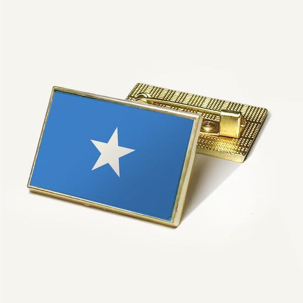 Somali Flag Brooch Badge Flag Chest Badge Rectangular National Flag Laple Pins