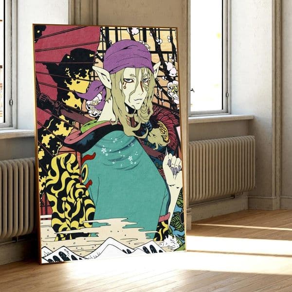 Mononoke Kusuriuri Poster Classic Vintage Posters HD Quality Wall Art Retro Posters for Home Room Wall Decor