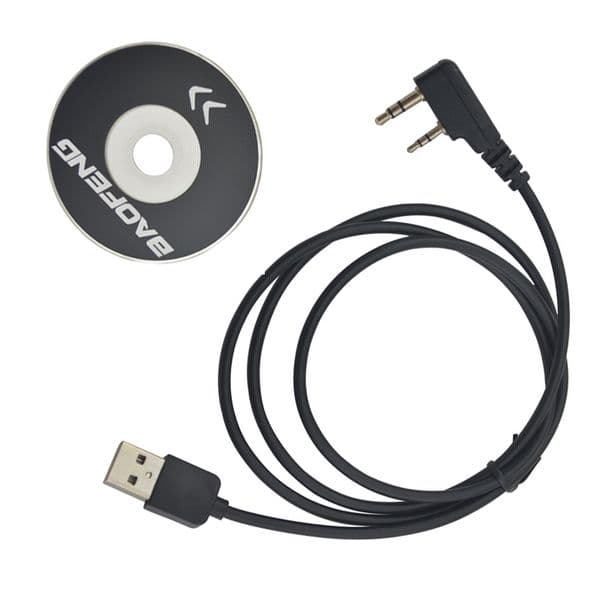 USB Programming Cable With CD For Baofeng UV-5R 82 888S UV-S9PLUS UV-13 16 17 21 Pro Quansheng UV-K5 5R Plus Walkie Talkie Radio