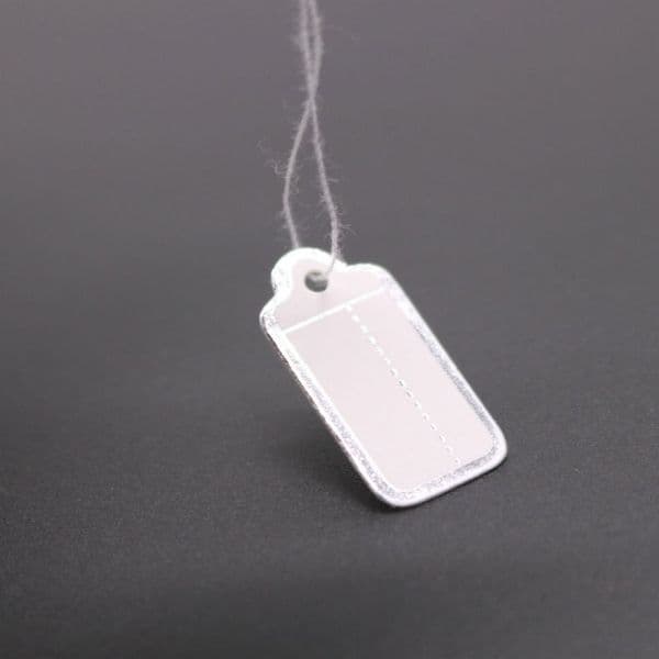 100PCS Jewelry Price Labels Hanging Tags Display Tool Jewellery Hangtags Gold/Silver Edge Retail Accessories Round Rectangle