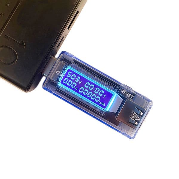 Portable Charging Tester USB Mobile Power Detector Digital Charger Capacity Meter for PC /Tablet / Laptop /Mobile Power/Charger